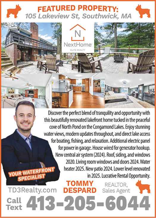 For Sale: Beautiful Lake Property – 105 Lakeview St. Southwick