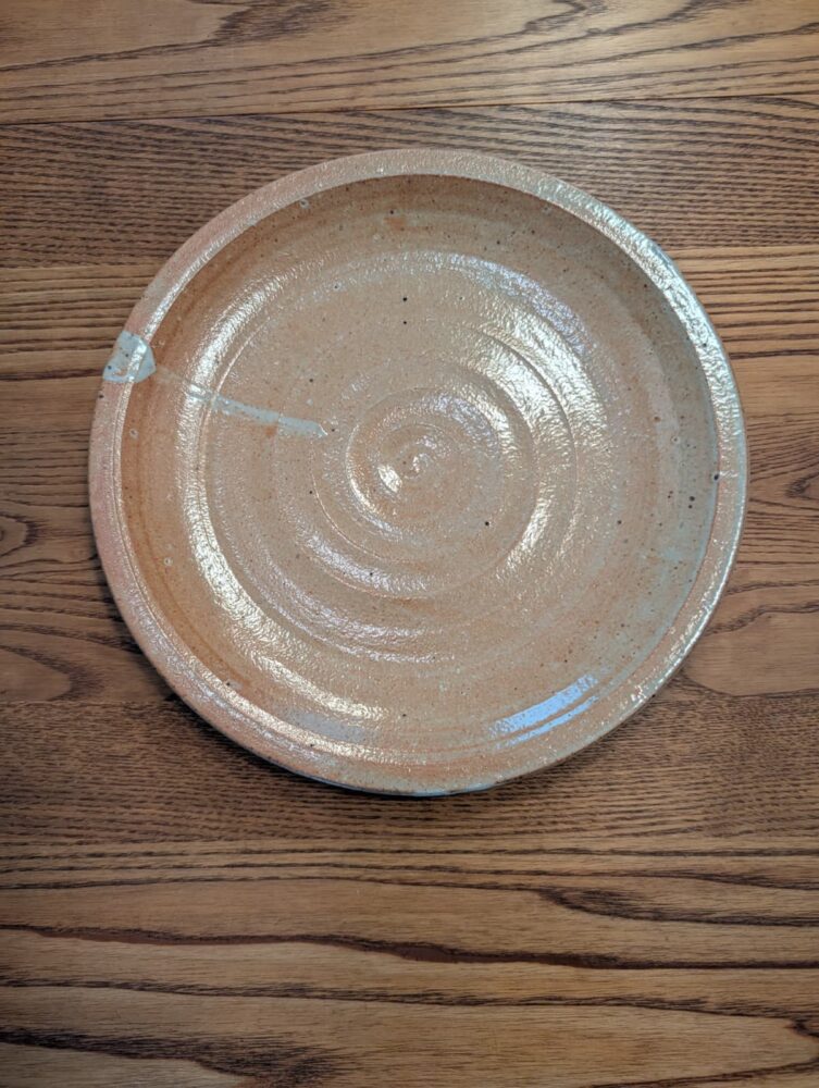 hand-thrown plate