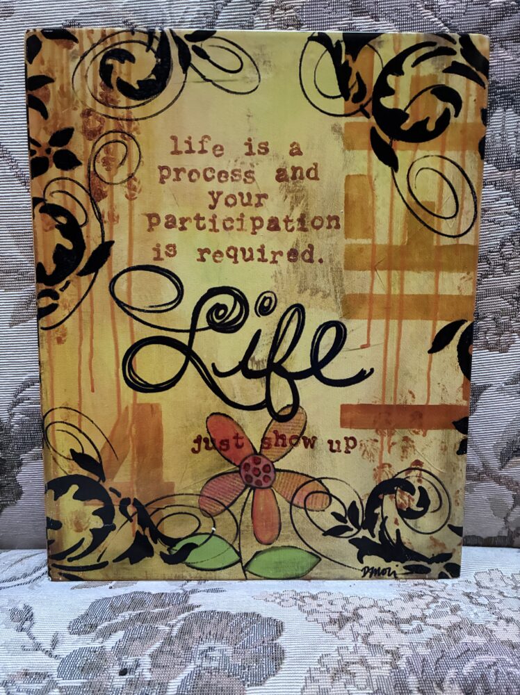 Metal 8 x 10” plaque to hang